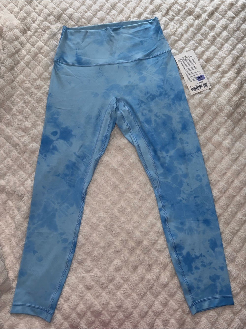 lululemon athletica Light Blue Tie-Dye Leggings